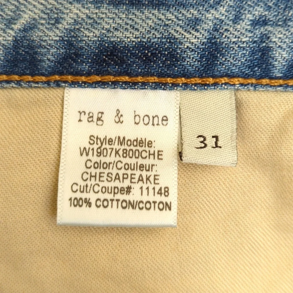 rag & bone Jean Cut Off Distressed Shorts in Chesapeake Size 31